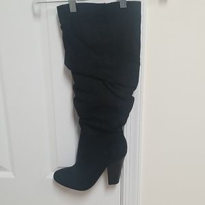 Black Knee High Boots